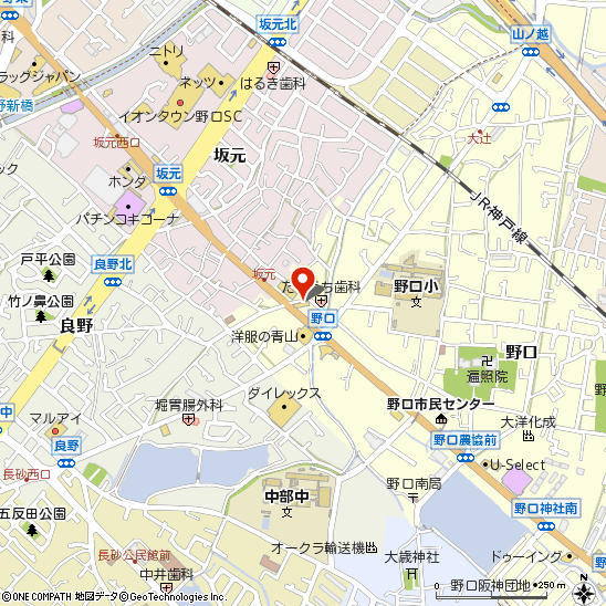 タイヤ館加古川中央付近の地図